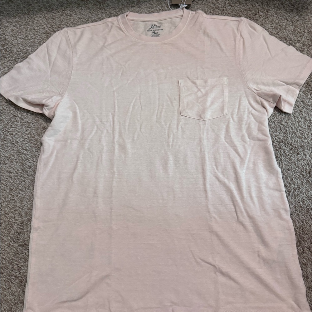 J. Crew Off White Hemp Organic Short Sleeve T- shirt